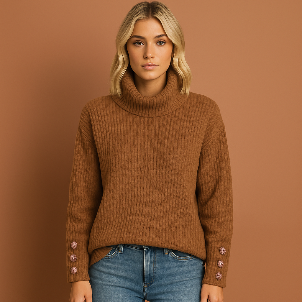 Comfortable turtleneck sweater with an elegant look for women | Pien