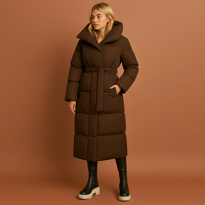 Long winter coat for women with an elegant fit | Iris
