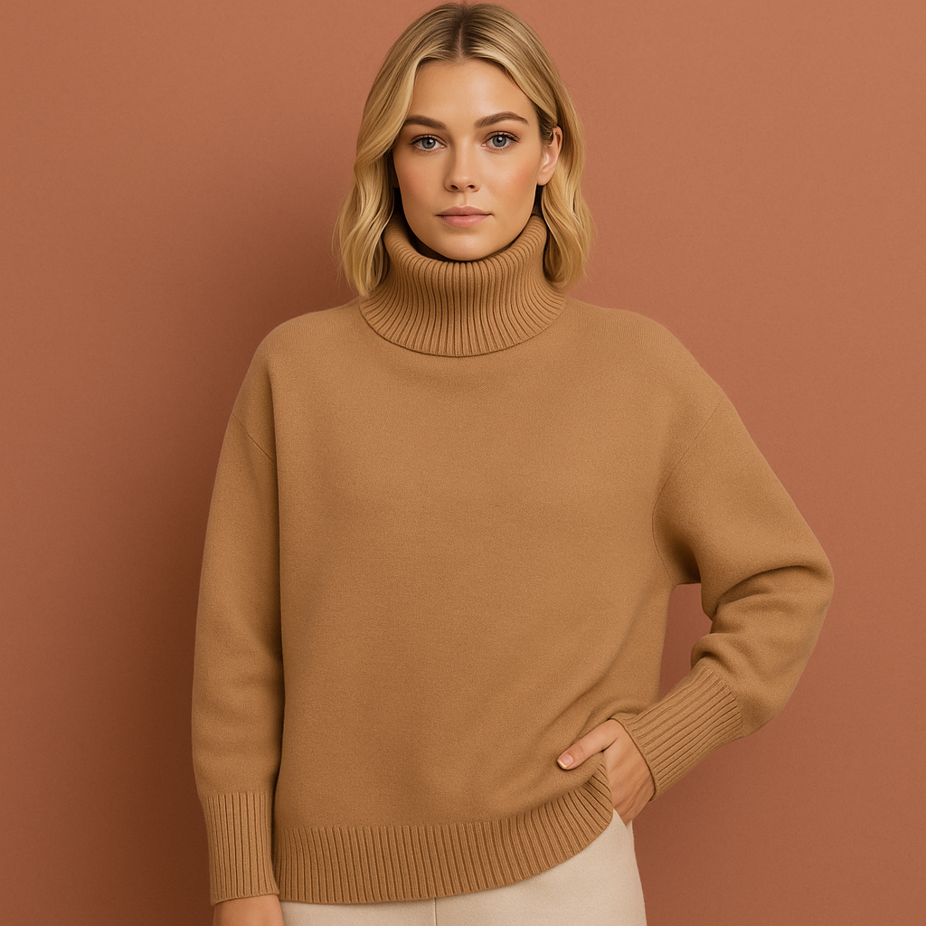 Elegant oversized turtleneck for women | Nancy
