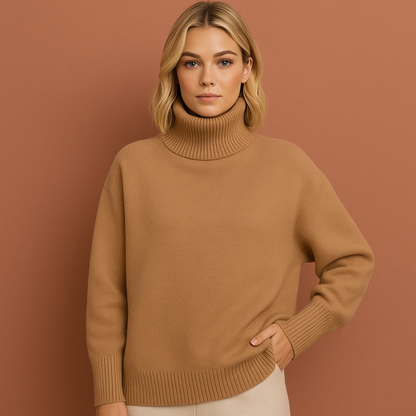Elegant oversized turtleneck for women | Nancy