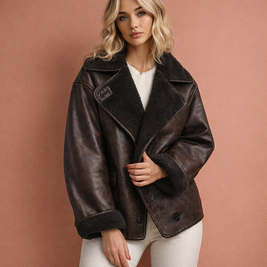 Stylish coat with lapel collar for women with an elegant appearance | Kornelia