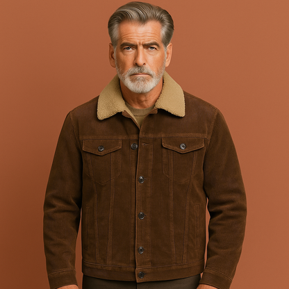 Warm sherpa-lined winter jacket for men | Joris