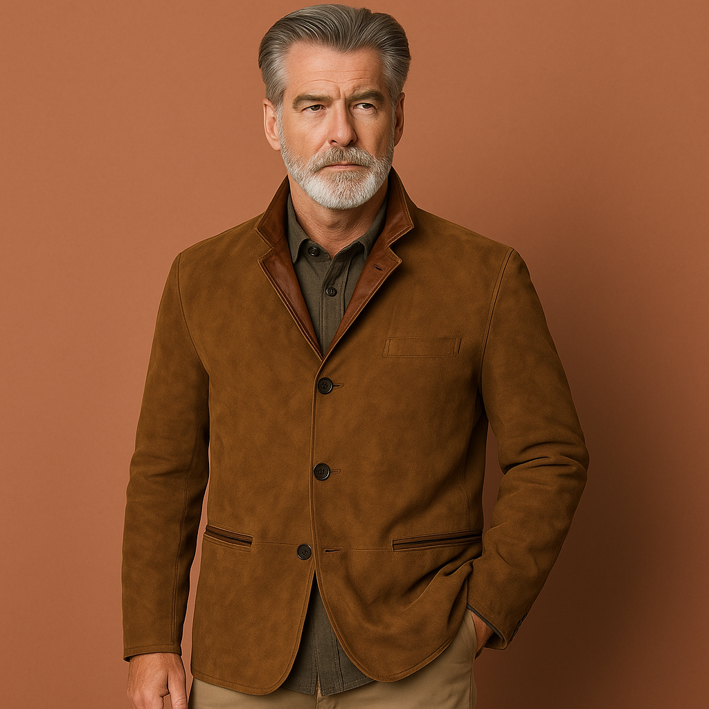 Stylish suede blazer for men | Guus