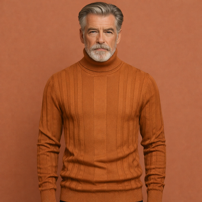 Warm turtleneck sweater with a comfortable fit for men | Davion