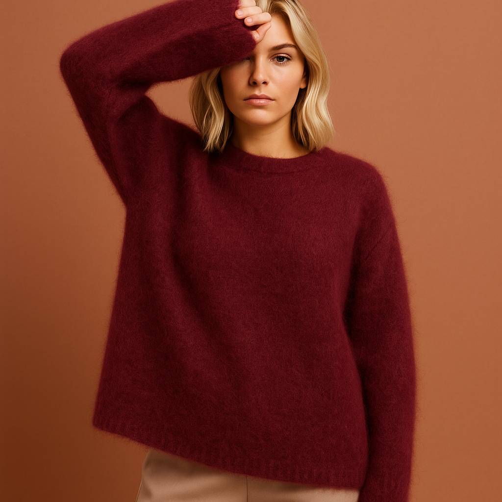 Comfy crewneck sweater for women | Linde