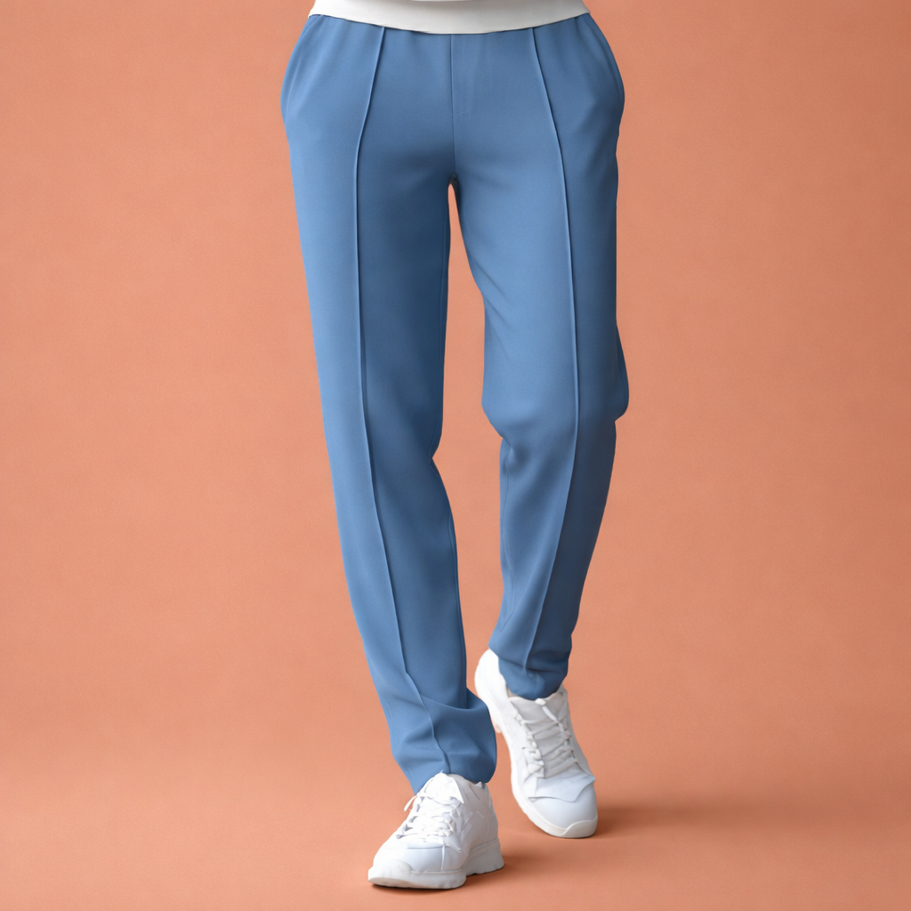 Straight men's trousers with elastic waistband and side pockets | Hugo