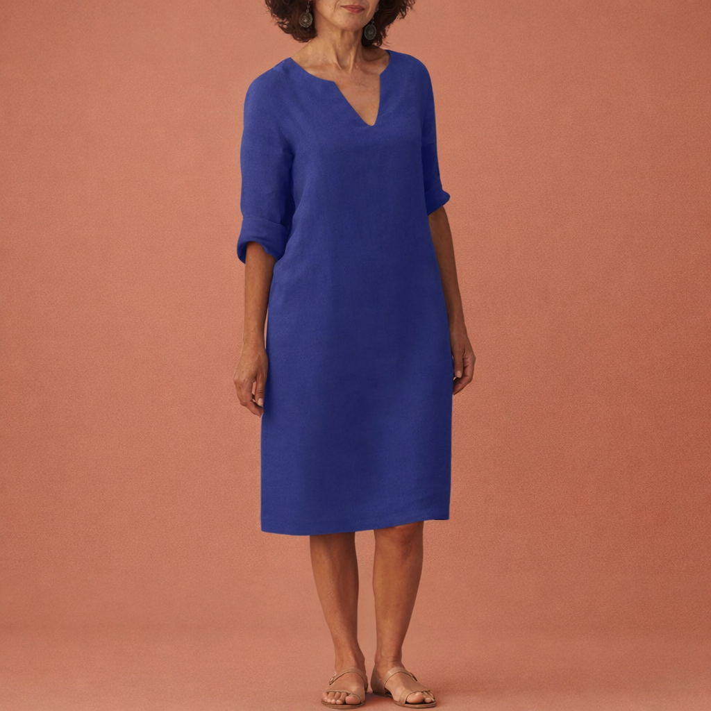 Midi summer dress for women with an elegant fit | Tessa