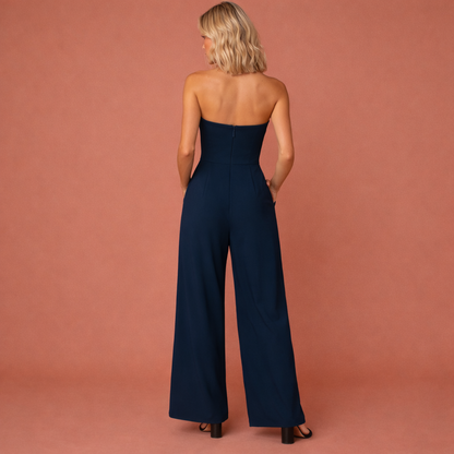 Elegant strapless jumpsuit for women | Elly