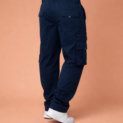 Men's cargo pants with elastic waist and multiple pockets | Gerard