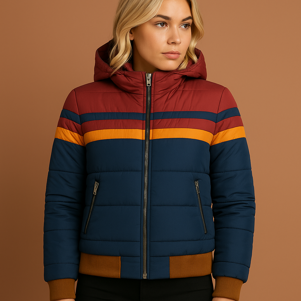 Retro Quilted Winter Jacket for Women | Elise