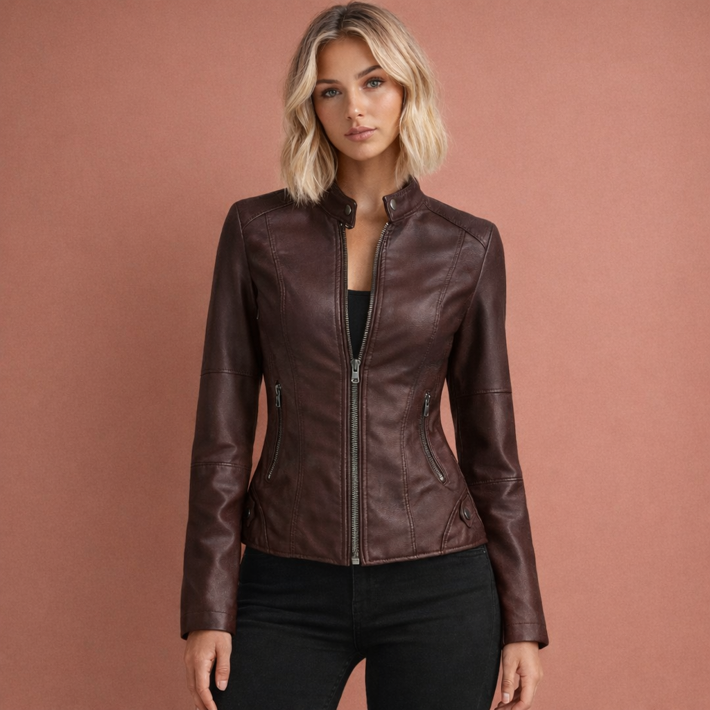 Fitted Biker Jacket for Women | Antonia