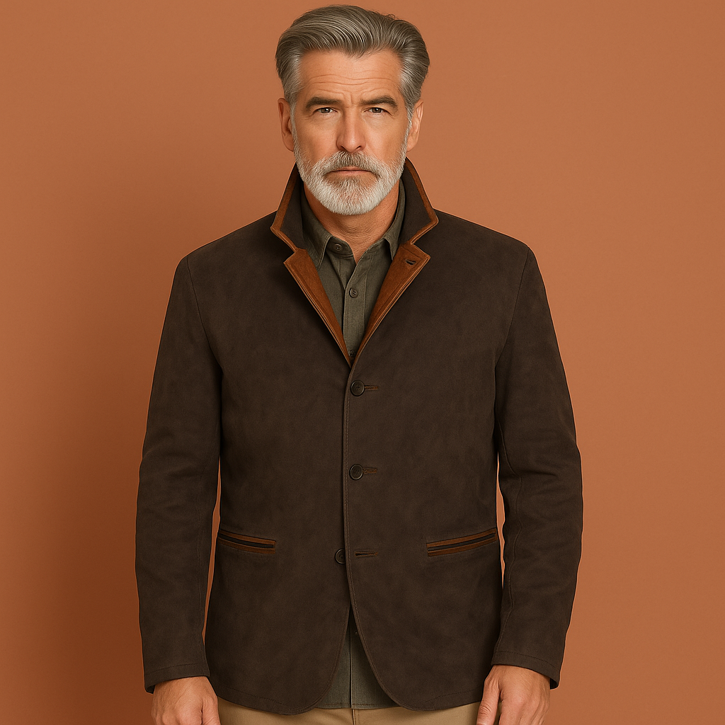 Stylish suede blazer for men | Guus