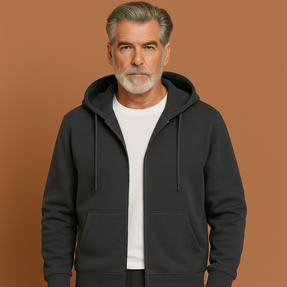 Comfortable zip-up vest with hood for men | Victor