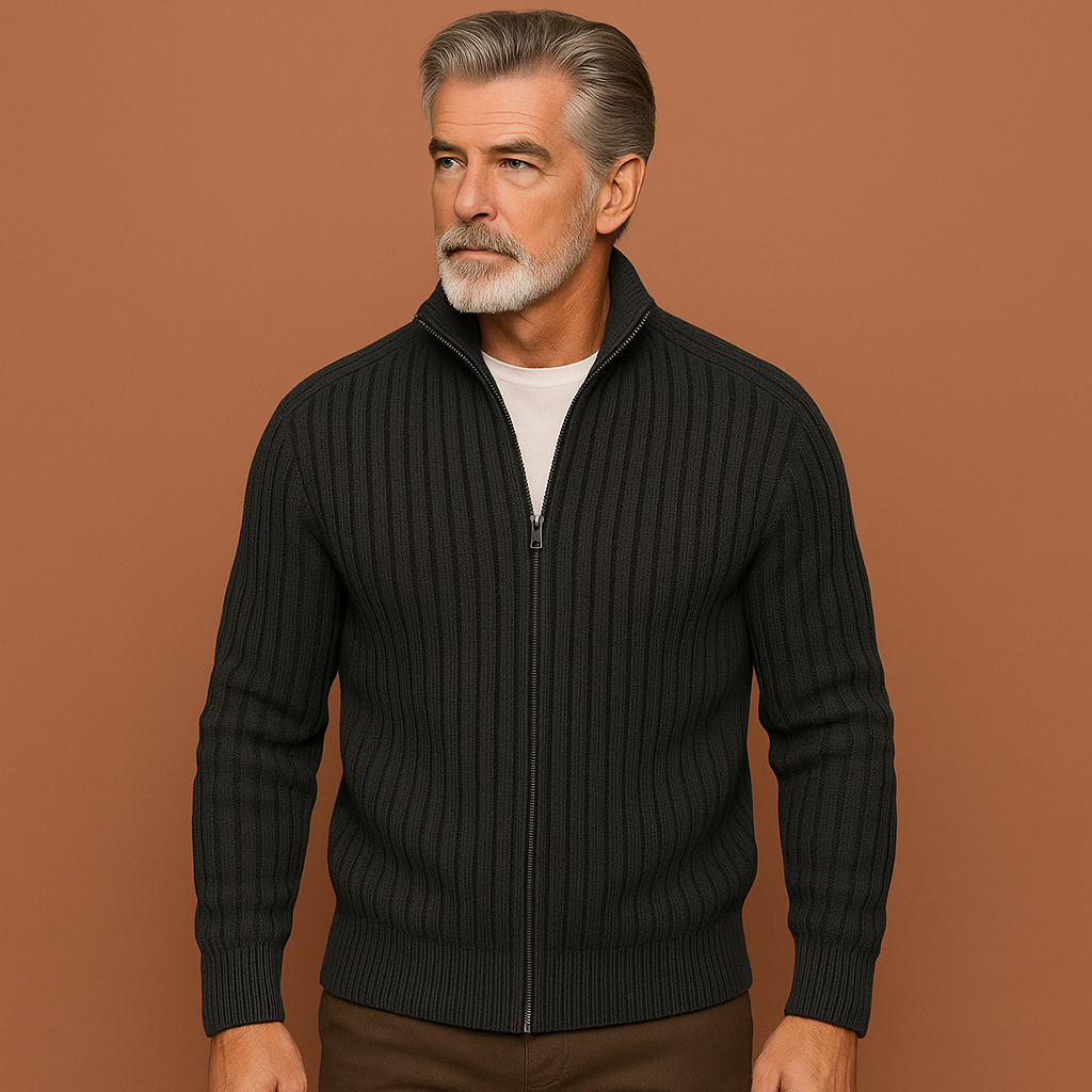 Comfortable Knitted Zipper Vest for Men | Jozef