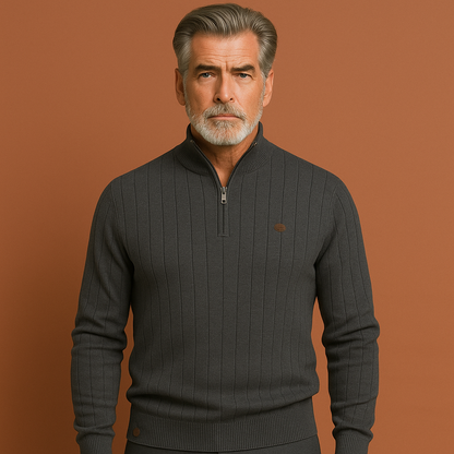 Knitted Zip-Up Sweater for Men | Maarten