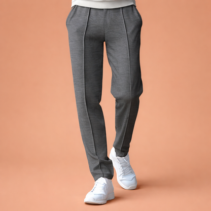Straight men's trousers with elastic waistband and side pockets | Hugo