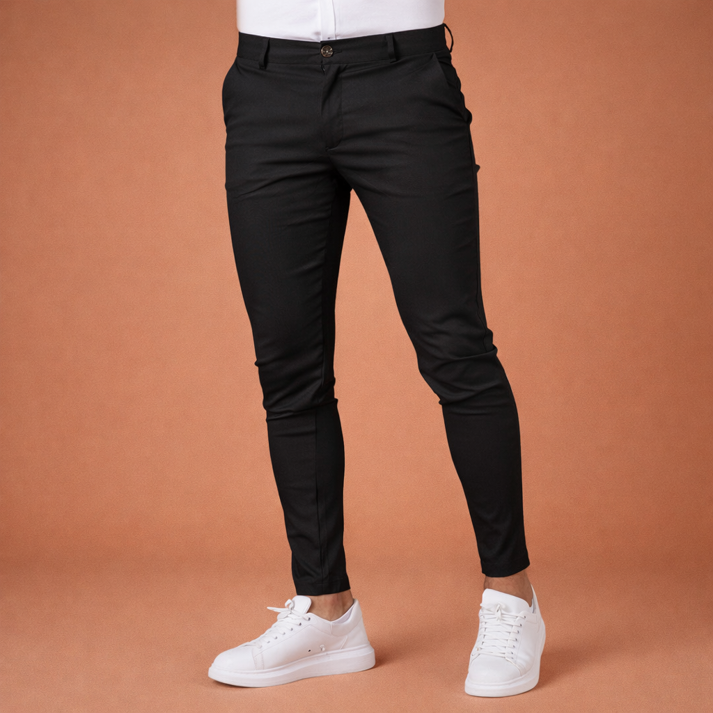Slim fit chino pants with tapered fit for men | Aron