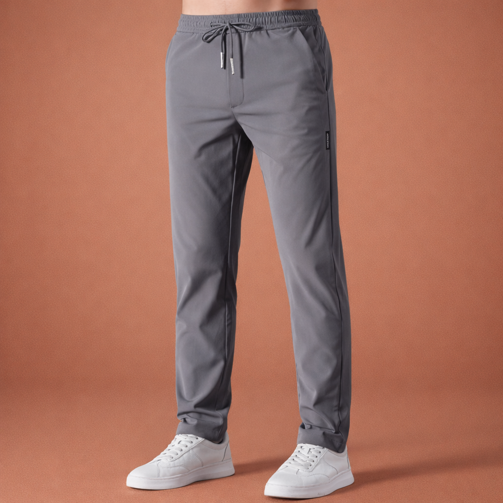 Quick-drying stretch trousers for men with adjustable waist and straight legs | Harmen