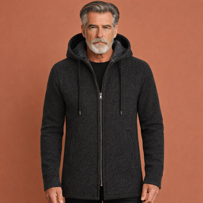 Warm casual jacket with hood for men | Reginald