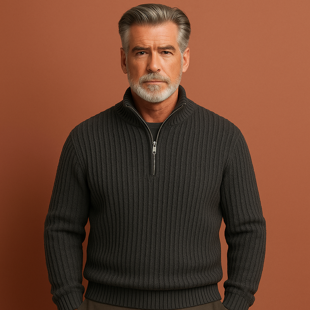 Zip pullover sweater for men | Rik
