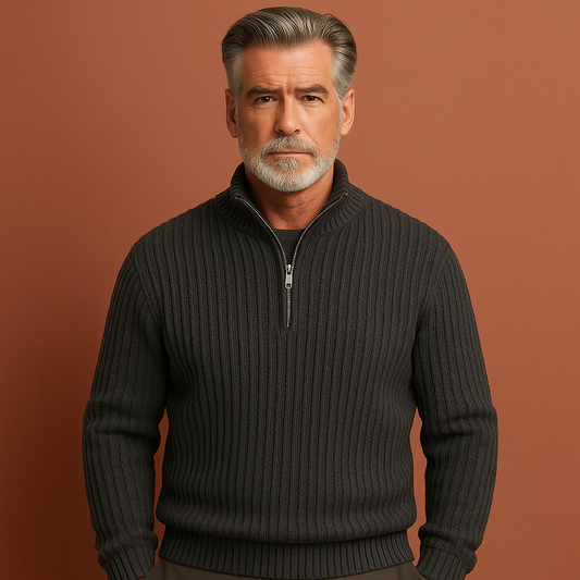 Zip pullover sweater for men | Rik