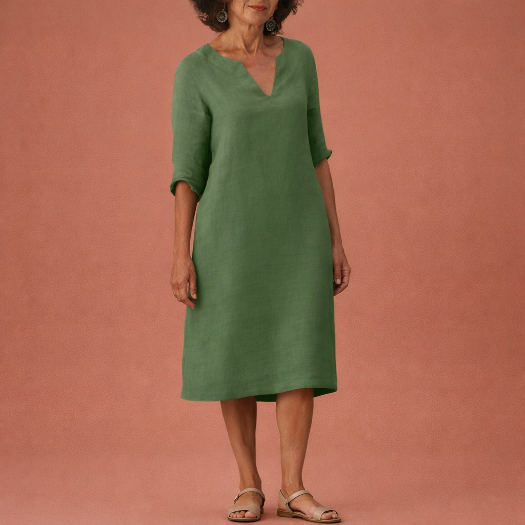Midi summer dress for women with an elegant fit | Tessa