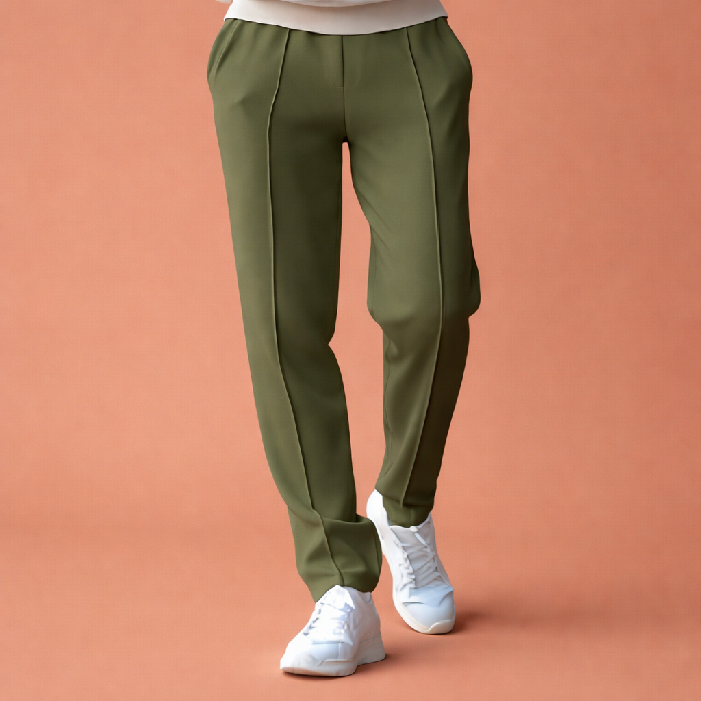 Straight men's trousers with elastic waistband and side pockets | Hugo