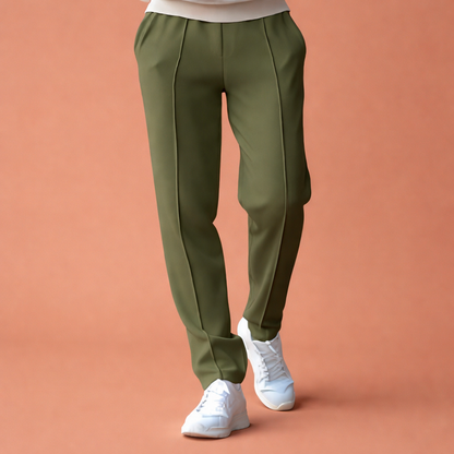 Straight men's trousers with elastic waistband and side pockets | Hugo