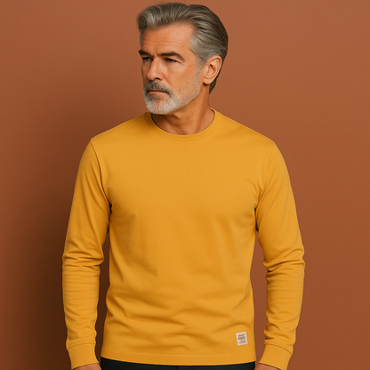 Men's Long Sleeve Round Neck Sweater | Arend
