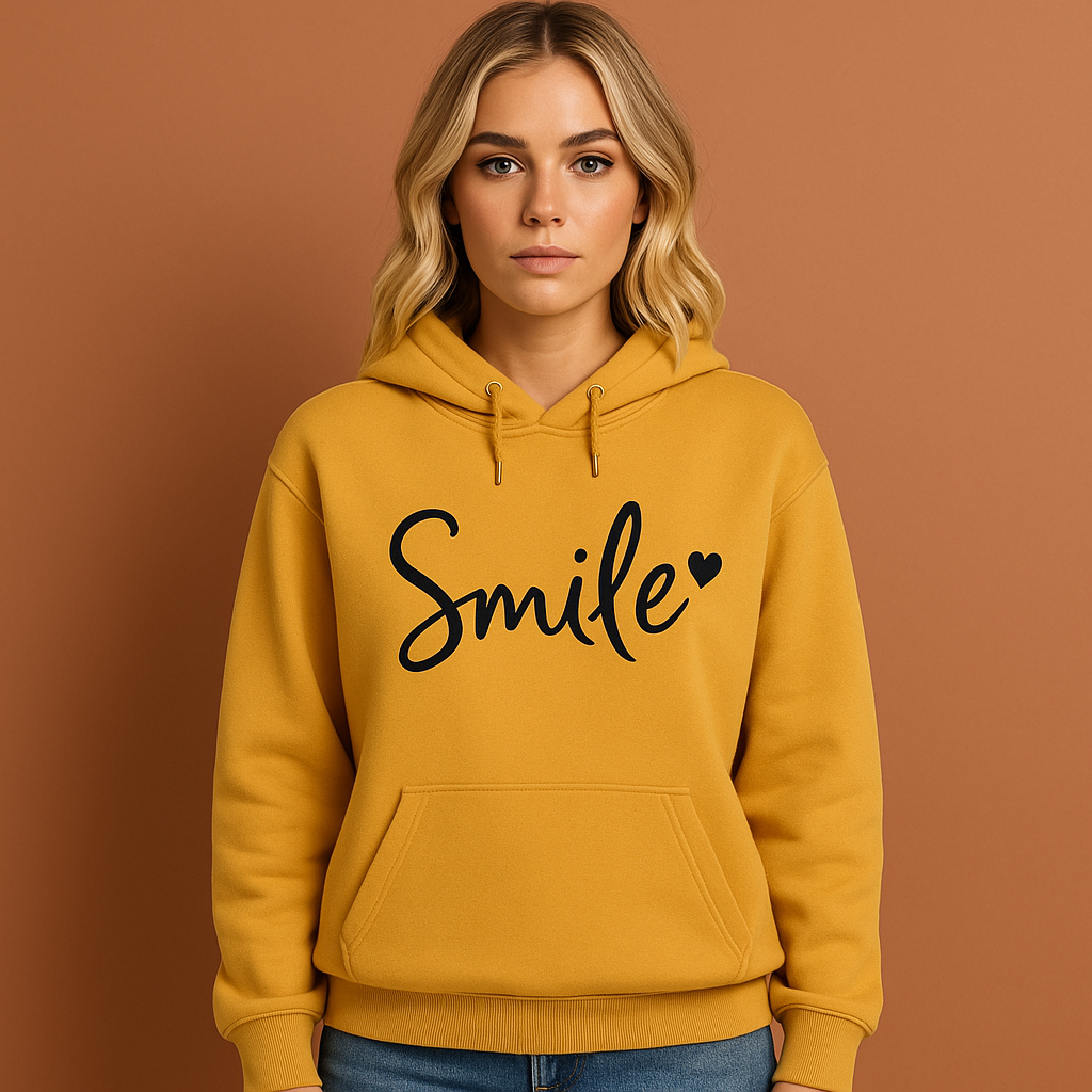 Smile-Love hoodie for women | Yara