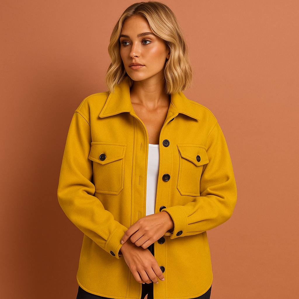 Stylish Autumn Jacket with Elegant Cut for Women | Lynda