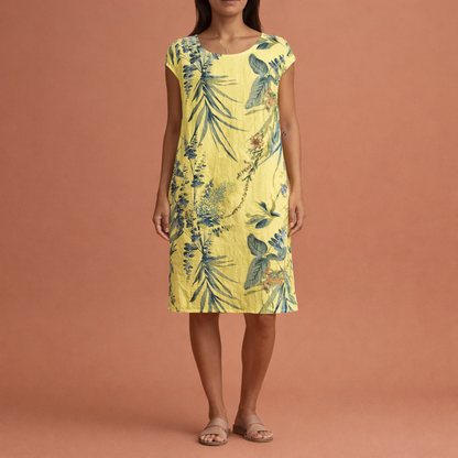 Elegant midi dress with a comfortable fit for women | Frederika