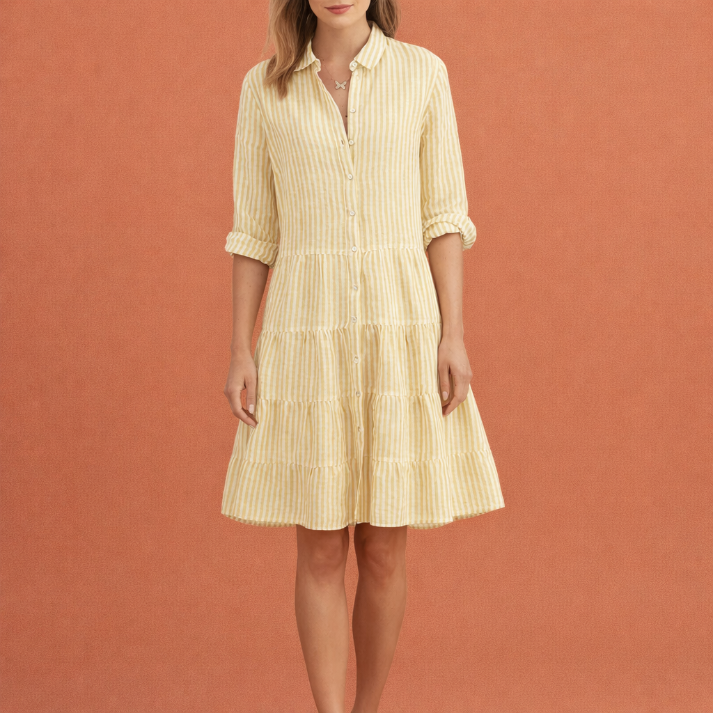 Elegant midi summer dress for women with a modern fit | Helmi