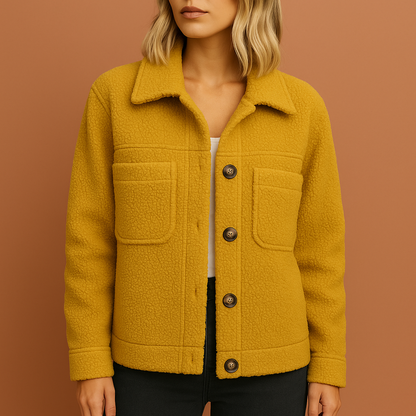 Warm casual teddy coat for women | Liva