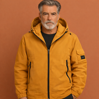 Ski jacket with hood for men | Karel