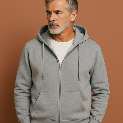 Comfortable zip-up vest with hood for men | Victor