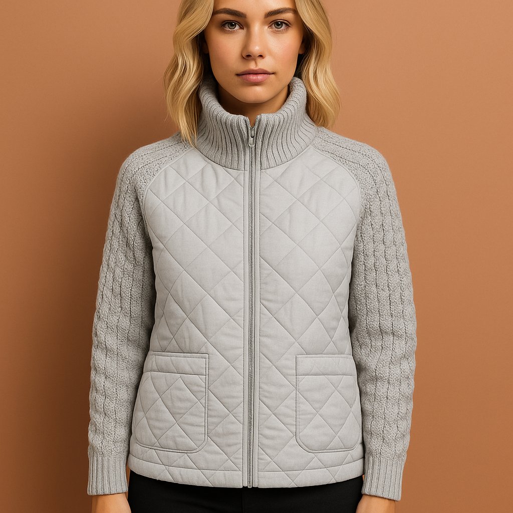 Patchwork Knitted Cardigan for Women | Noëlle