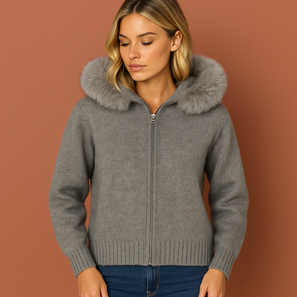 Warm ladies' vest with hood | Leona