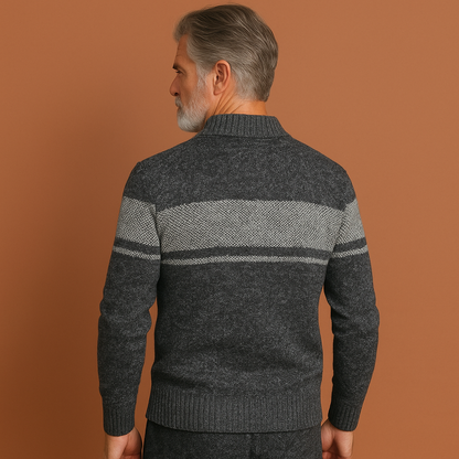 Stylish knitted zip-up cardigan for men | Nate