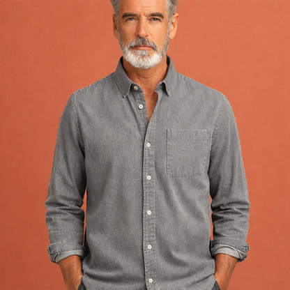 Classic button-down shirt for men with timeless design | Wouter