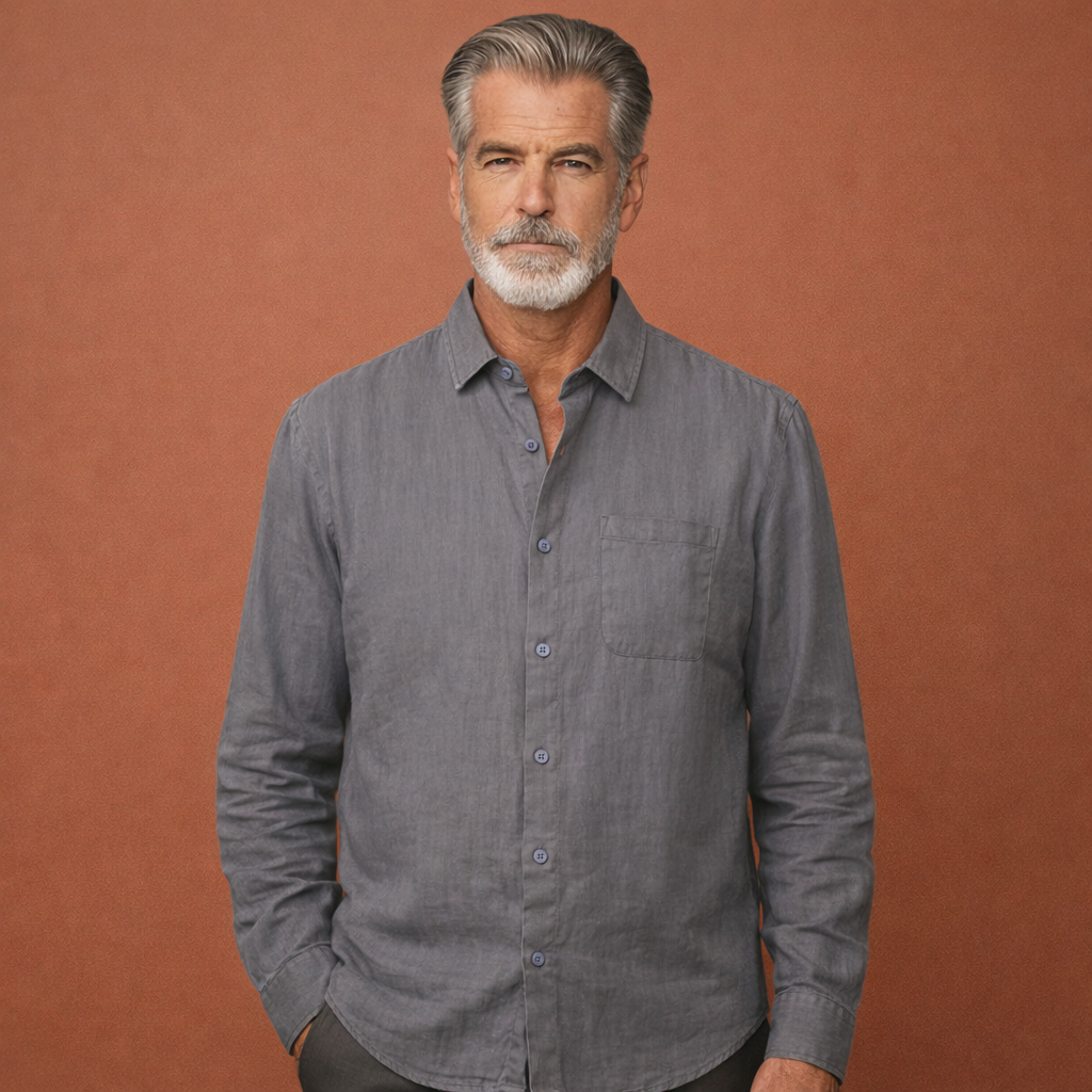 Casual summer shirt with button closure for men | Timo