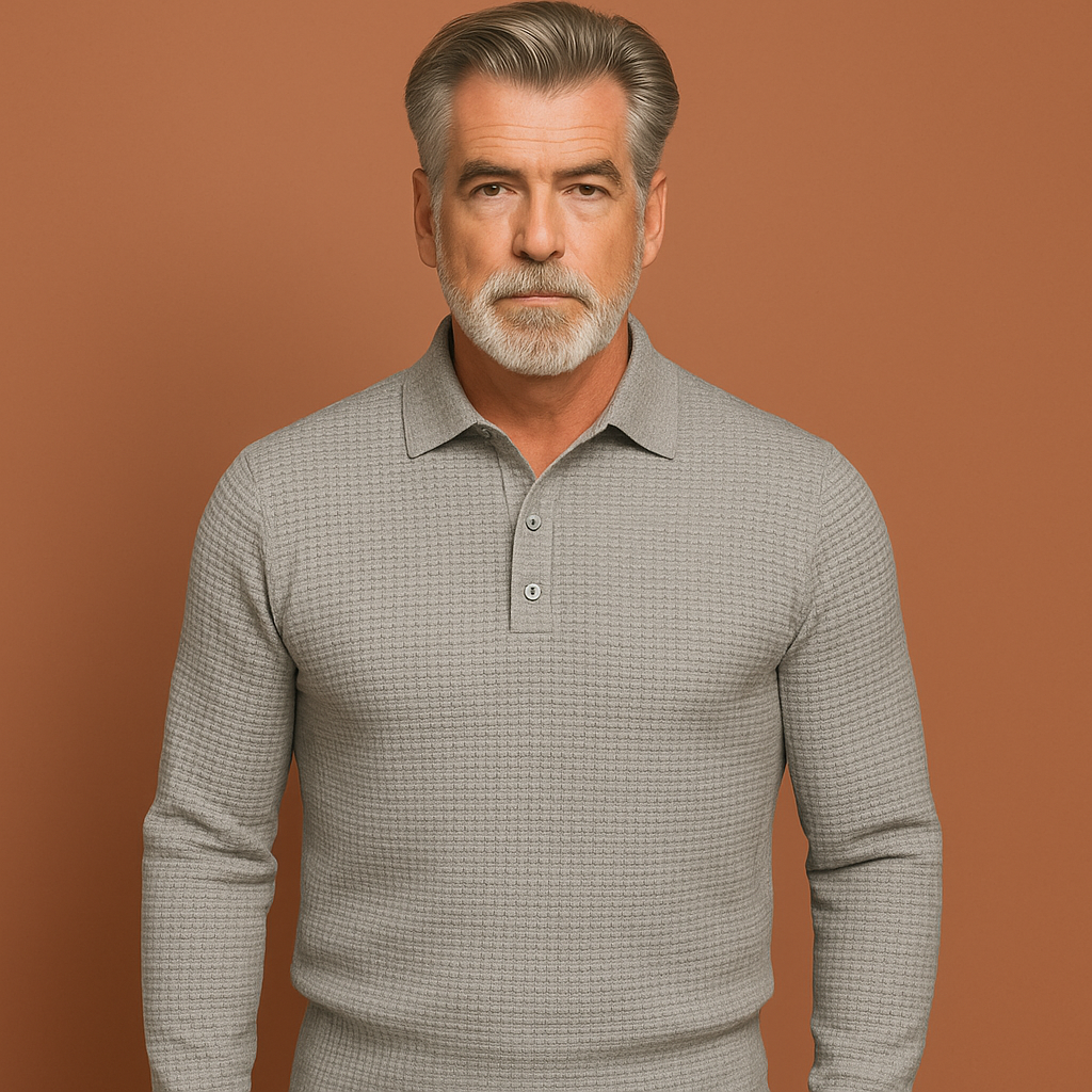 Comfortable polo sweater for men | Nino