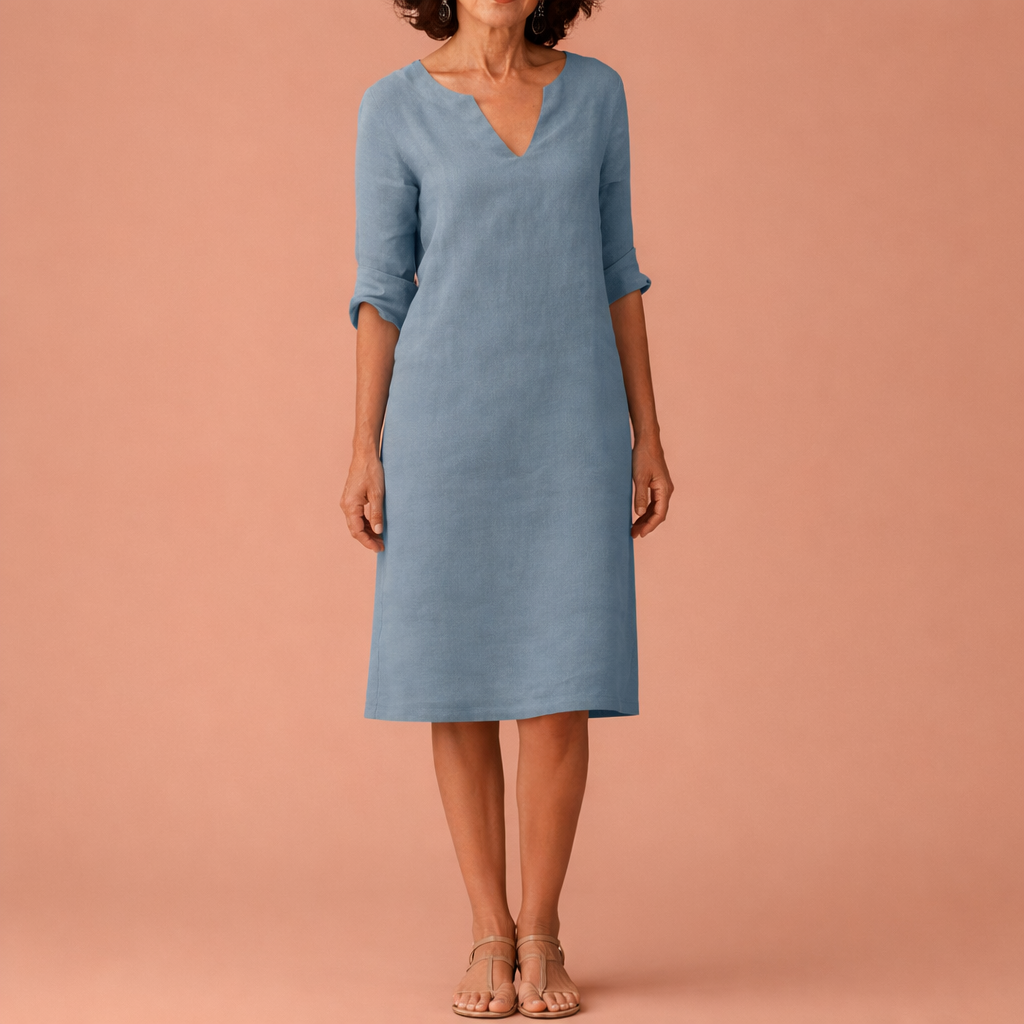 Midi summer dress for women with an elegant fit | Tessa