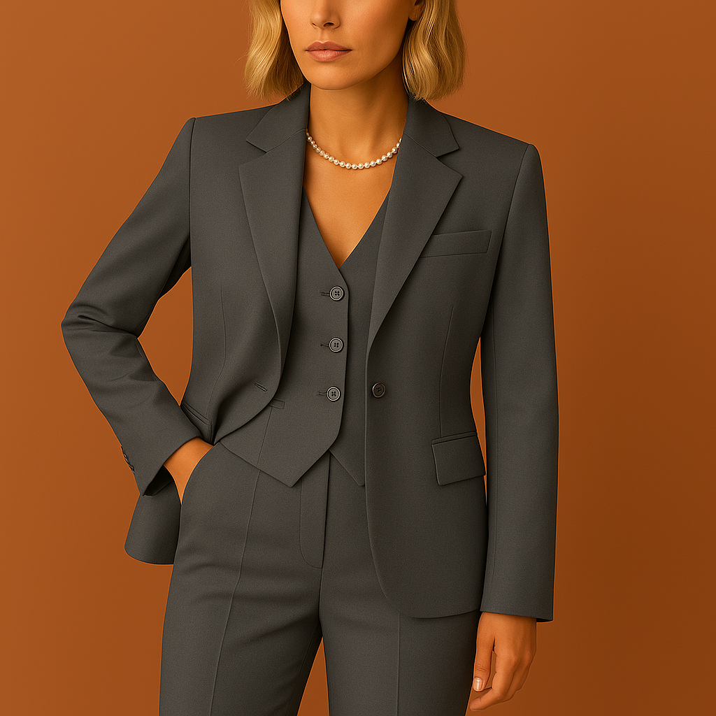 Three-piece women's set with jacket and trousers for a stylish look | Antje