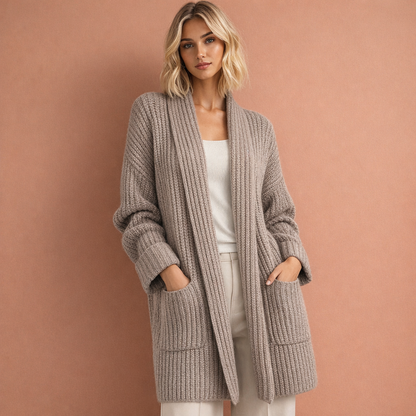 Elegant long cardigan for women | Suzanna
