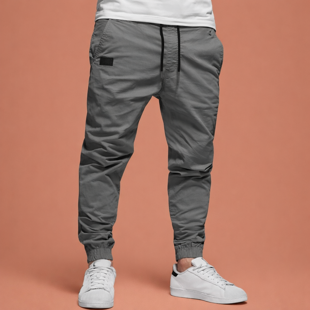 Men's Pants with Elastic Waistband and Drawstring | Boudewijn
