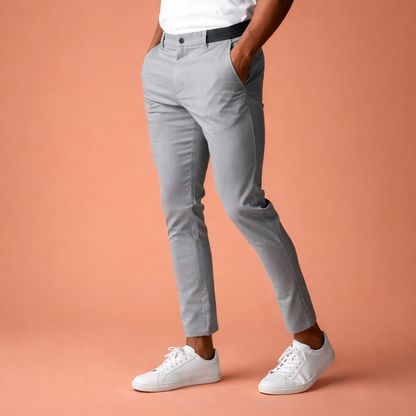 Slim-fit chino pants for men with tapered legs | Tobias