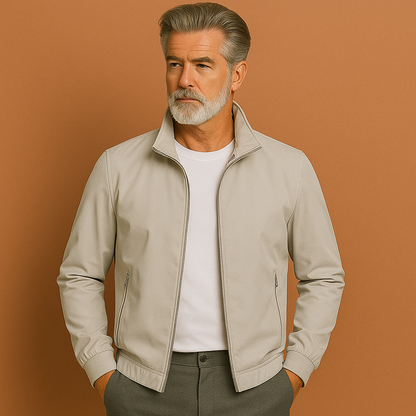 Windproof summer jacket with modern fit for men | Thijs