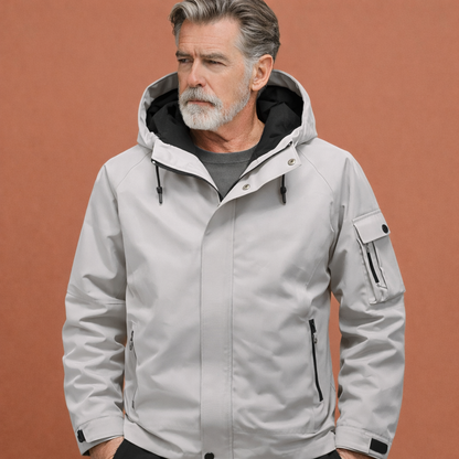 Men's Jacket with Hood and Zipper Pockets for Daily Use | Egbert