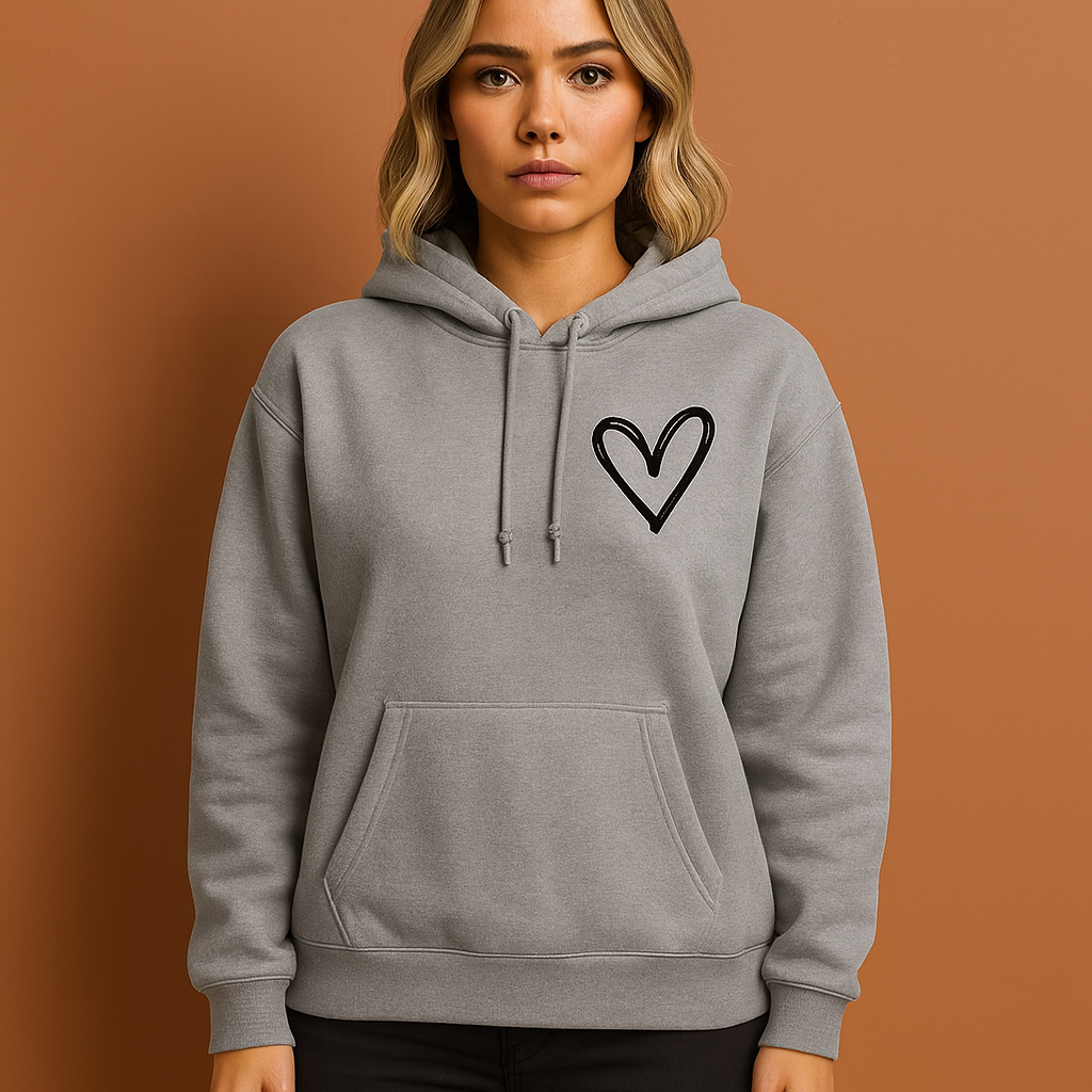 Hoodie with Heart Print for Women | Jana